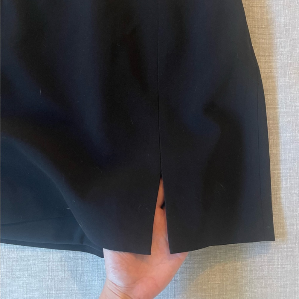 Black Mini Skirt w/ Slit - Picture 3 of 13